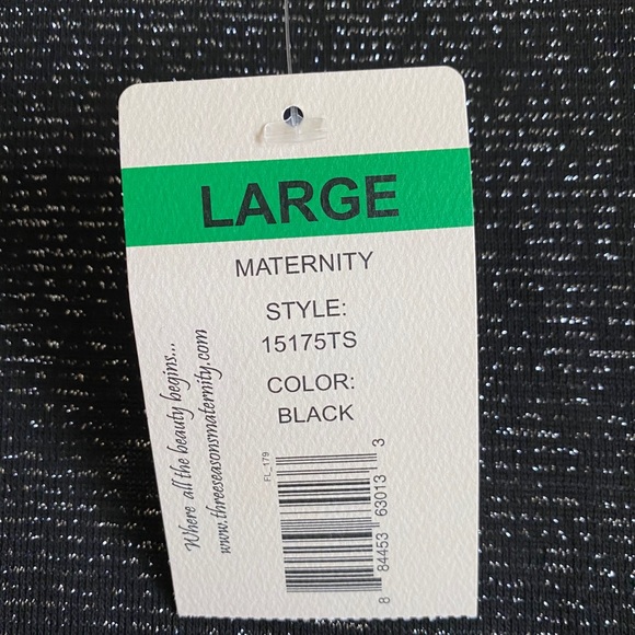 NEW Maternity Holiday Blouse, size Large - Picture 3 of 3